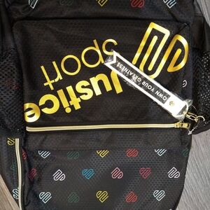 Justice Black Backpack